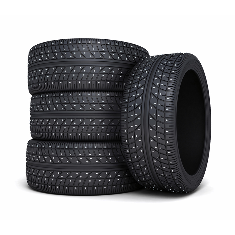Set of Four 19 Inch Spiked Tires